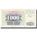 Banconote, Bosnia - Erzegovina, 1000 Dinara, 1992, 1992-07-01, KM:15a, BB