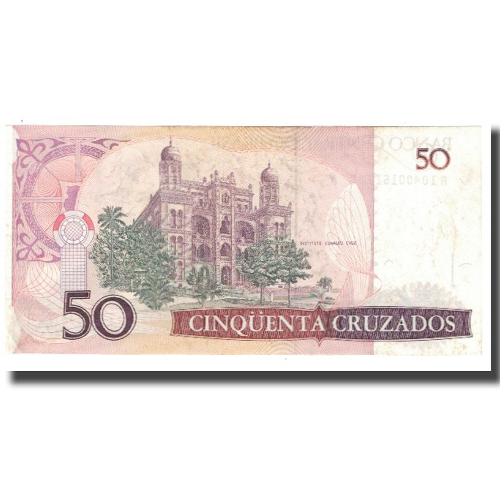 Banconote, Brasile, 50 Cruzados, KM:210a, BB