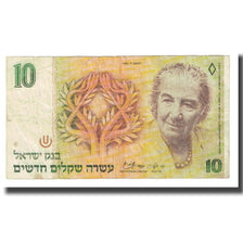 Biljet, Israël, 10 New Sheqalim, 1985, KM:53a, TB