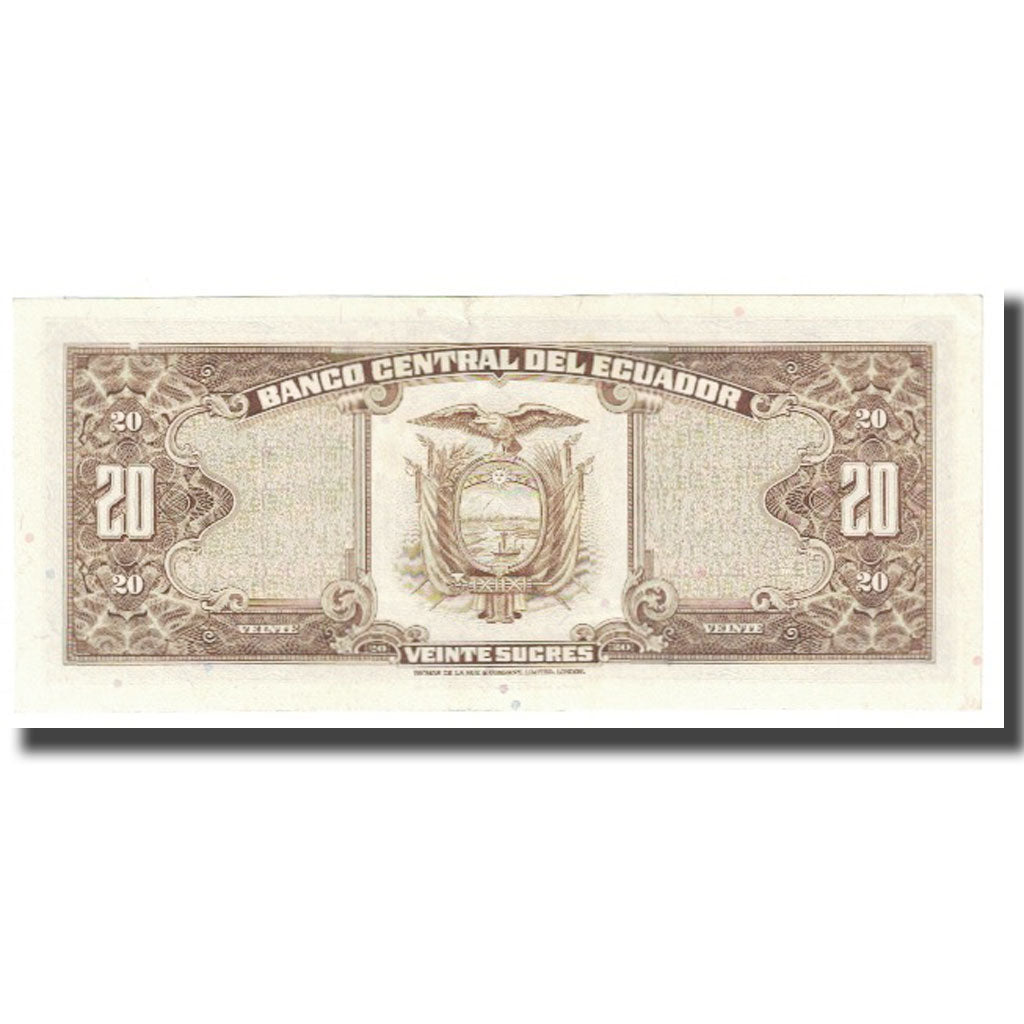 Banknote, Ecuador, 20 Sucres, 1980, 1980-05-24, KM:121Aa, UNC(63)