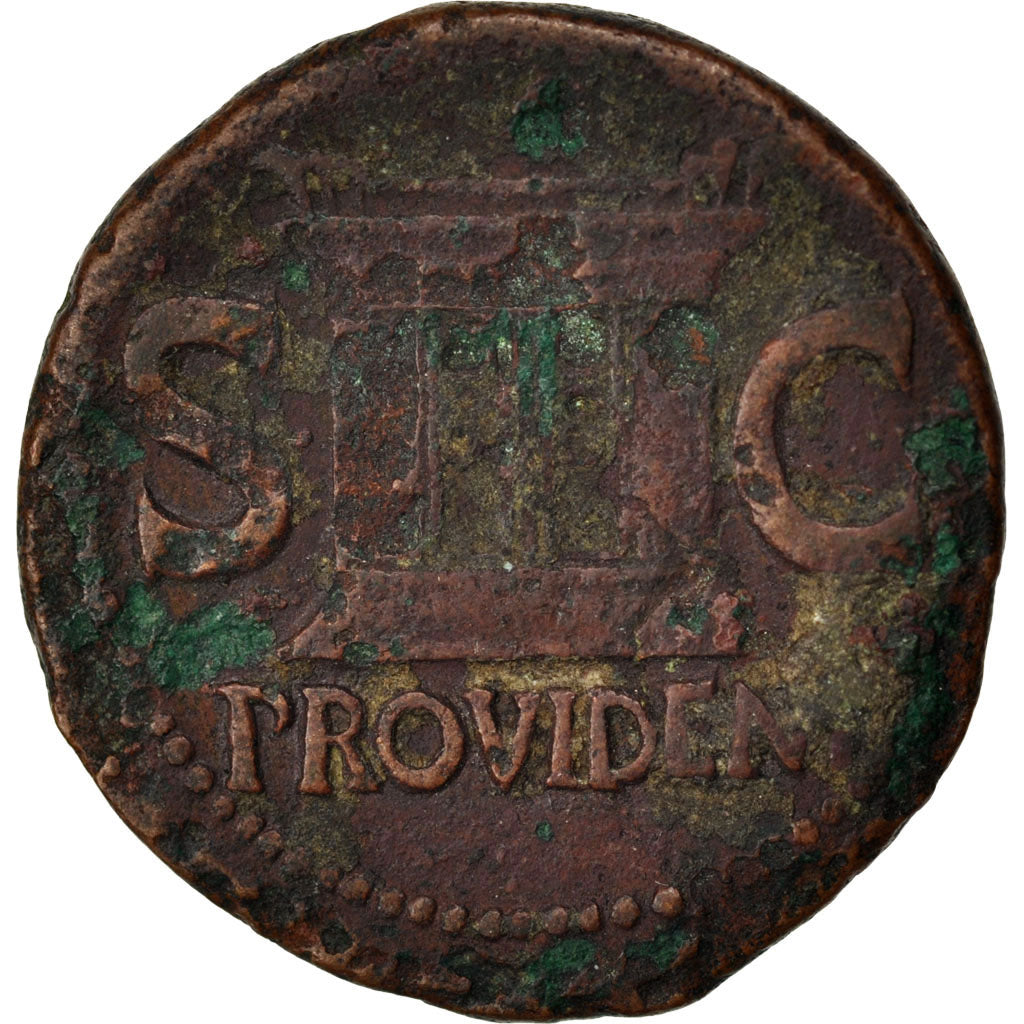 Augustus, Dupondius, Roma, EF(40-45), Copper, Cohen #228, 10.20