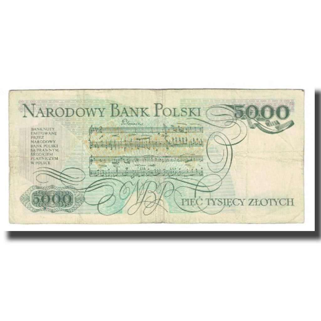 Banknote, Poland, 5000 Zlotych, 1982, 1982-06-01, KM:150a, EF(40-45)