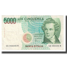 Banknote, Italy, 5000 Lire, 1985, 1985-01-04, KM:111a, AU(55-58)