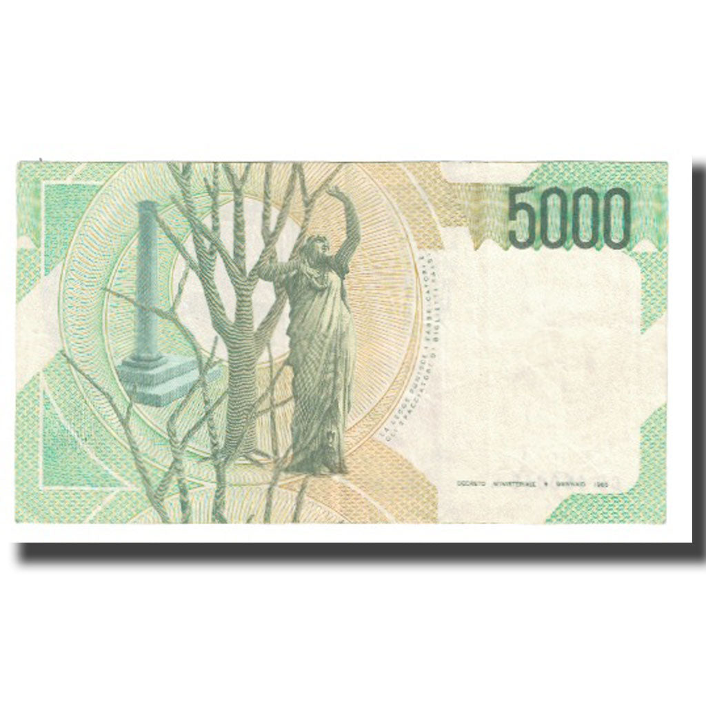 Banknote, Italy, 5000 Lire, 1985, 1985-01-04, KM:111a, AU(55-58)