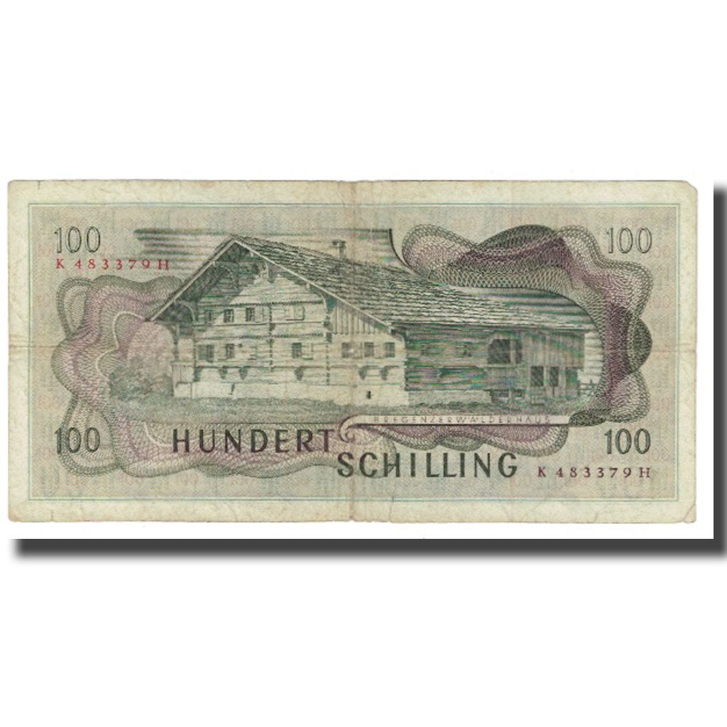 Banknote, Austria, 100 Schilling, 1969, 1969-01-02, KM:146a, VF(20-25)