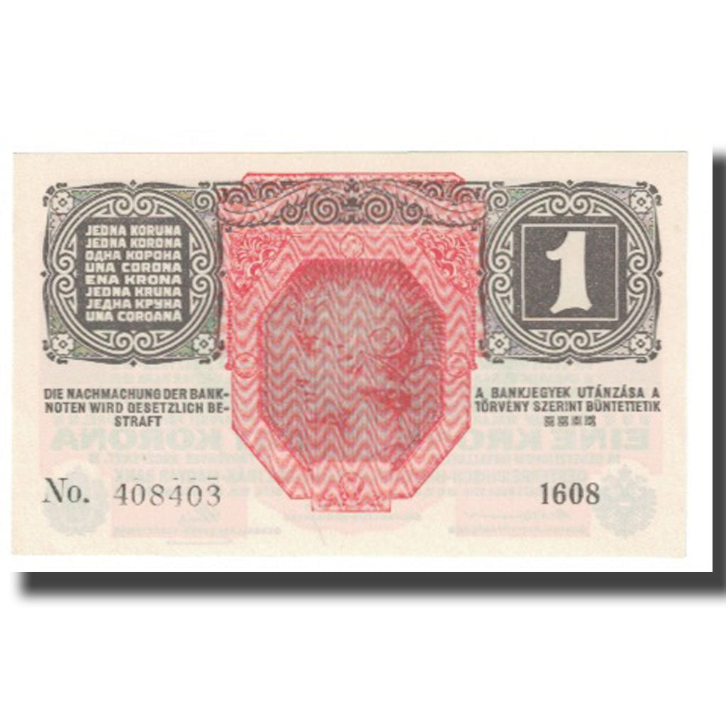 Banknot, Austria, 1 Krone, 1916, 1916-12-01, KM:20, UNC(65-70)
