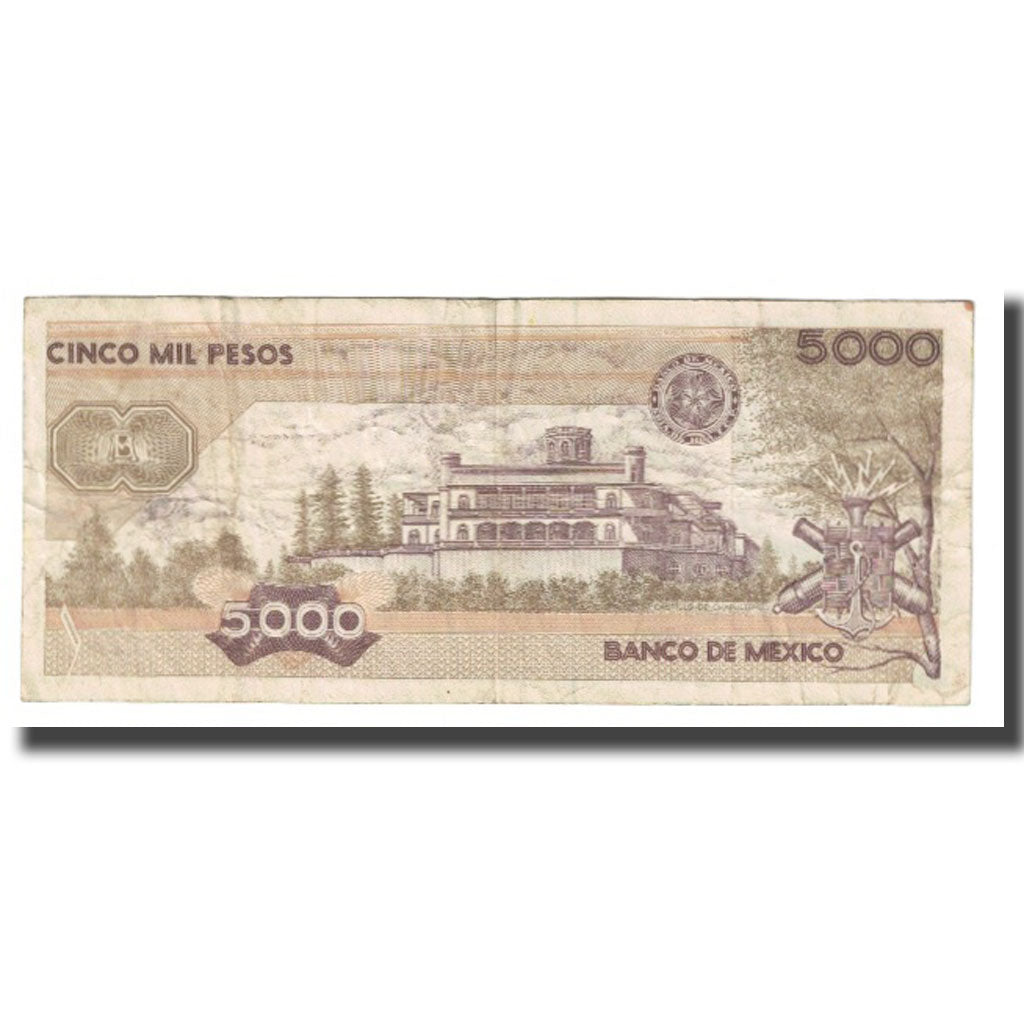 Banknote, Mexico, 5000 Pesos, 1985, 1985-07-19, KM:88b, VF(20-25)