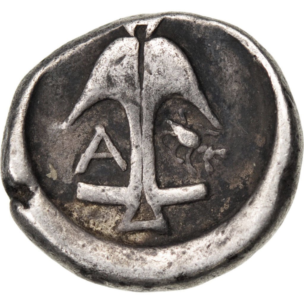 Thrace, Apollonia Pontica (390 BC), Gorgon, Drachm, AU(50-53), Silver, Pozzi...