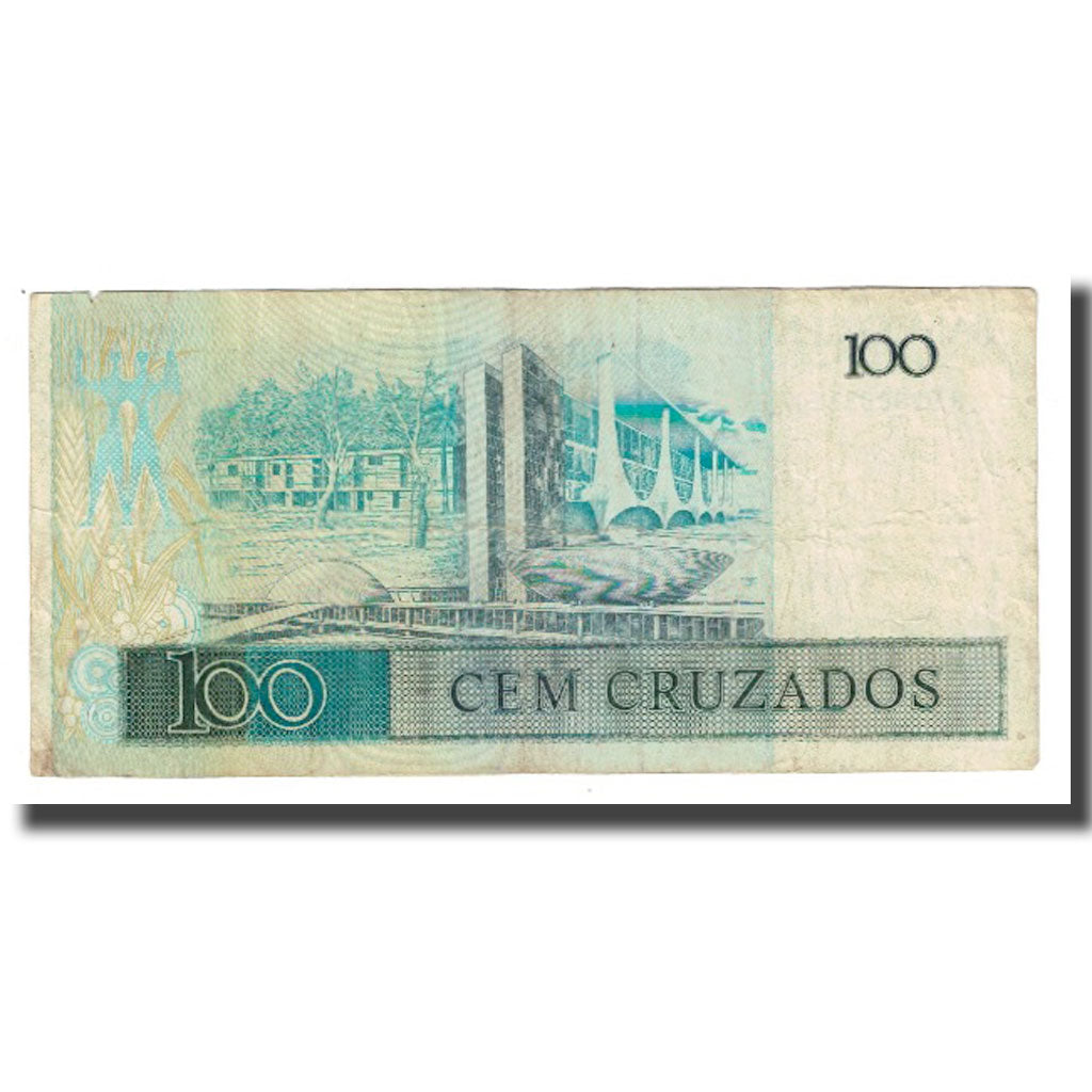Banknote, Brazil, 100 Cruzados, KM:211a, VF(20-25)