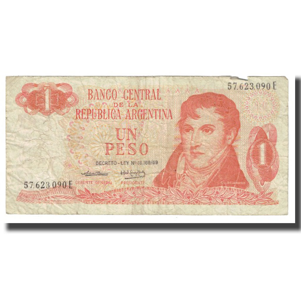 Biljet, Argentinië, 1 Peso, KM:287, TB