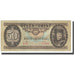 Billet, Hongrie, 50 Forint, 1965, 1965-09-03, KM:170c, TB