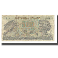 Nota, Itália, 500 Lire, 1967, 1967-10-20, KM:93a, VF(20-25)