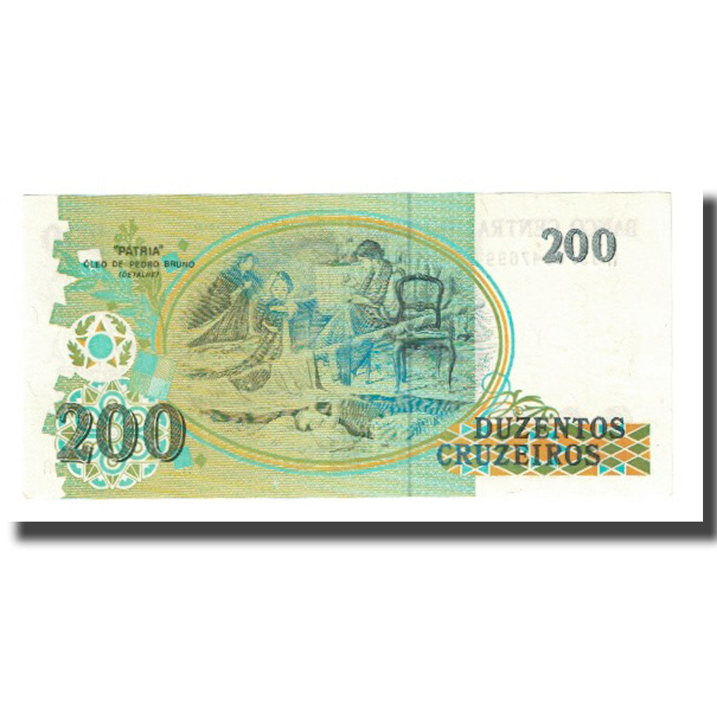 Banknote, Brazil, 200 Cruzados Novos, KM:221a, UNC(65-70)
