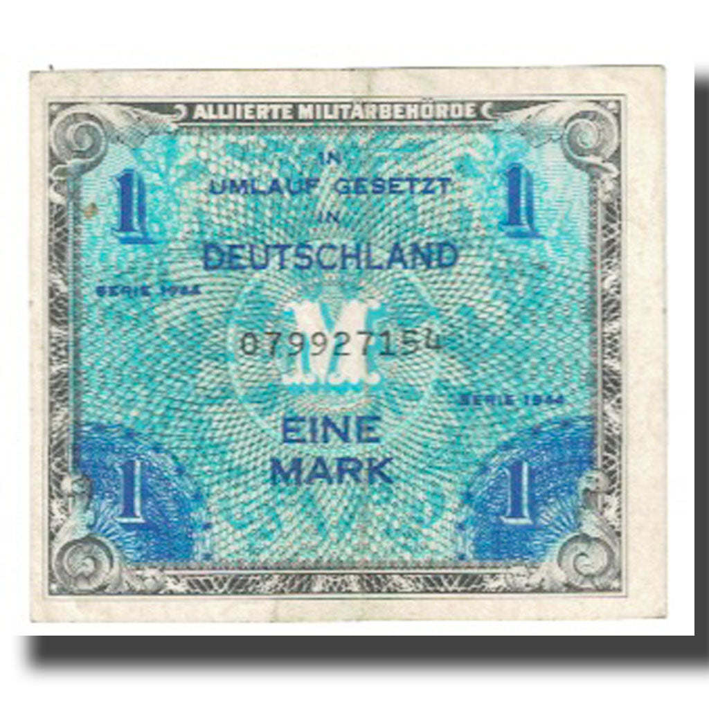 Banknot, Niemcy, 1 Mark, 1944, SERIE DE 1944, KM:192a, EF(40-45)