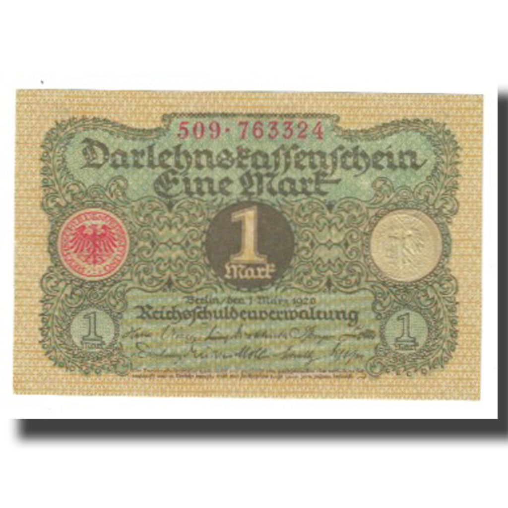 Geldschein, Deutschland, 1 Mark, 1920, 1920-03-01, KM:58, UNZ