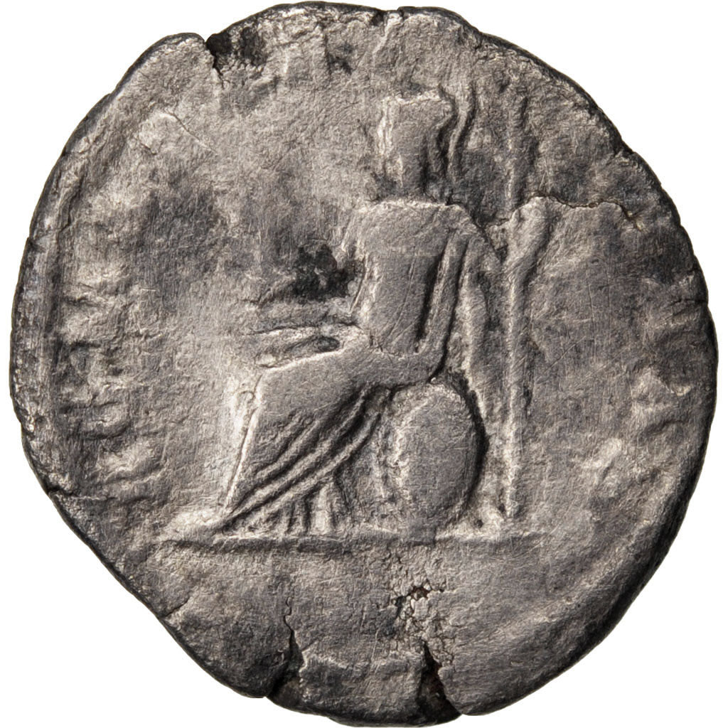 Septimius Severus, Denarius, Roma, VF(20-25), Silver, Cohen #616, 2.00
