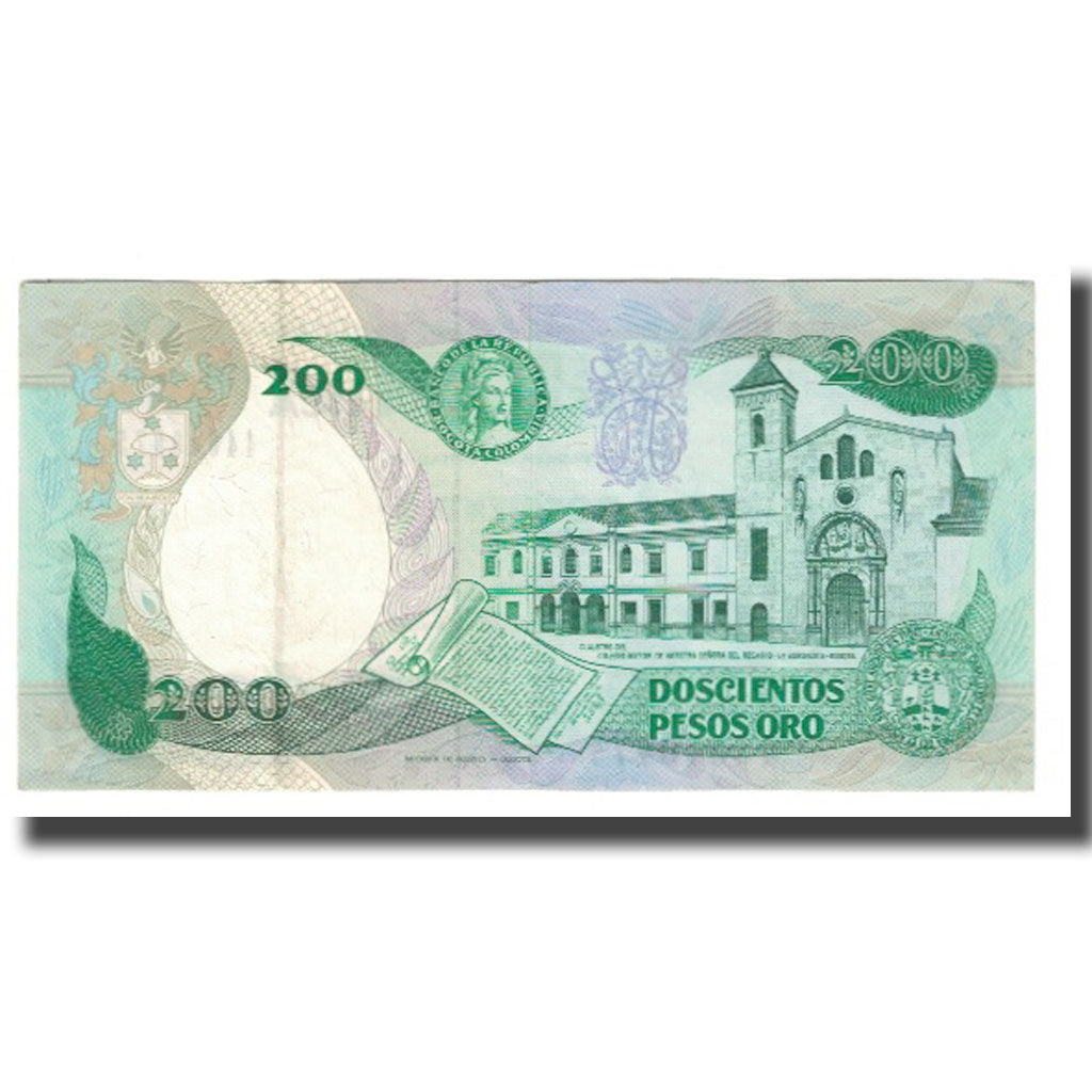 Banknote, Colombia, 200 Pesos Oro, 1988, 1988-04-01, KM:429d, EF(40-45)