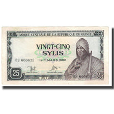 Banknote, Guinea, 25 Sylis, 1960, 1960-03-01, KM:17, EF(40-45)