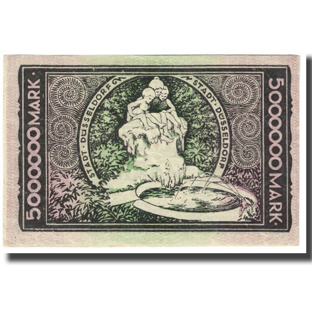 Banknote, Germany, 5000000 Mark, STADT DUSSELDORF, UNC(63)