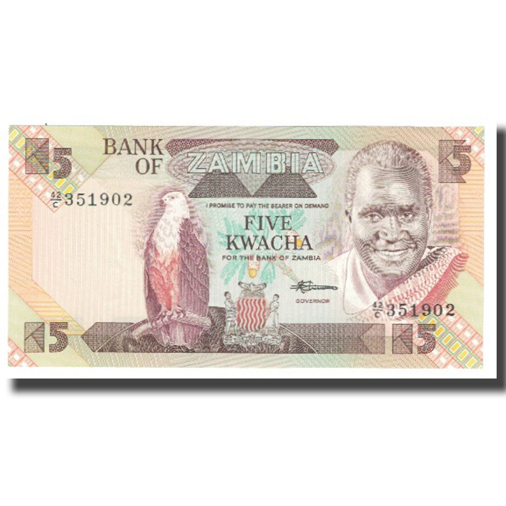 Banknote, Zambia, 5 Kwacha, KM:25d, UNC(65-70)