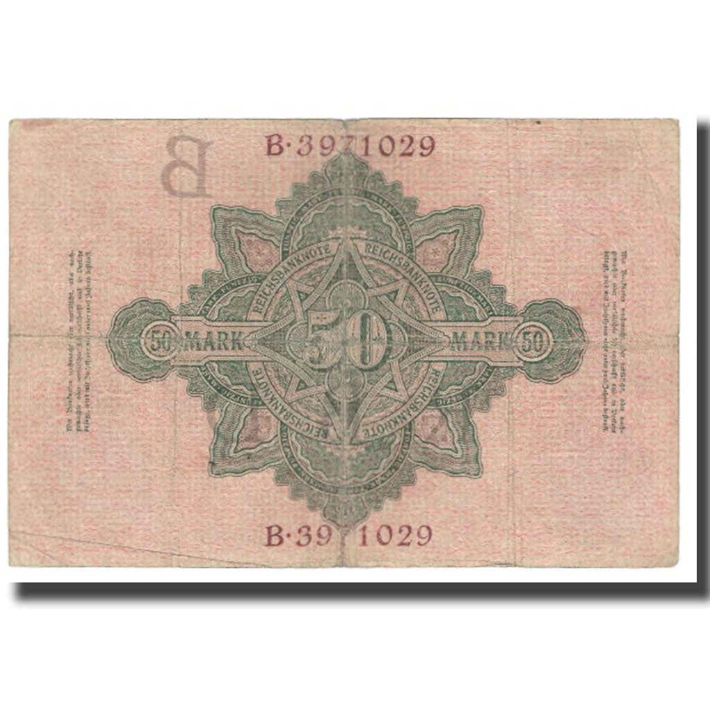 Banknote, Germany, 50 Mark, 1910, 1910-04-21, KM:41, VF(20-25)