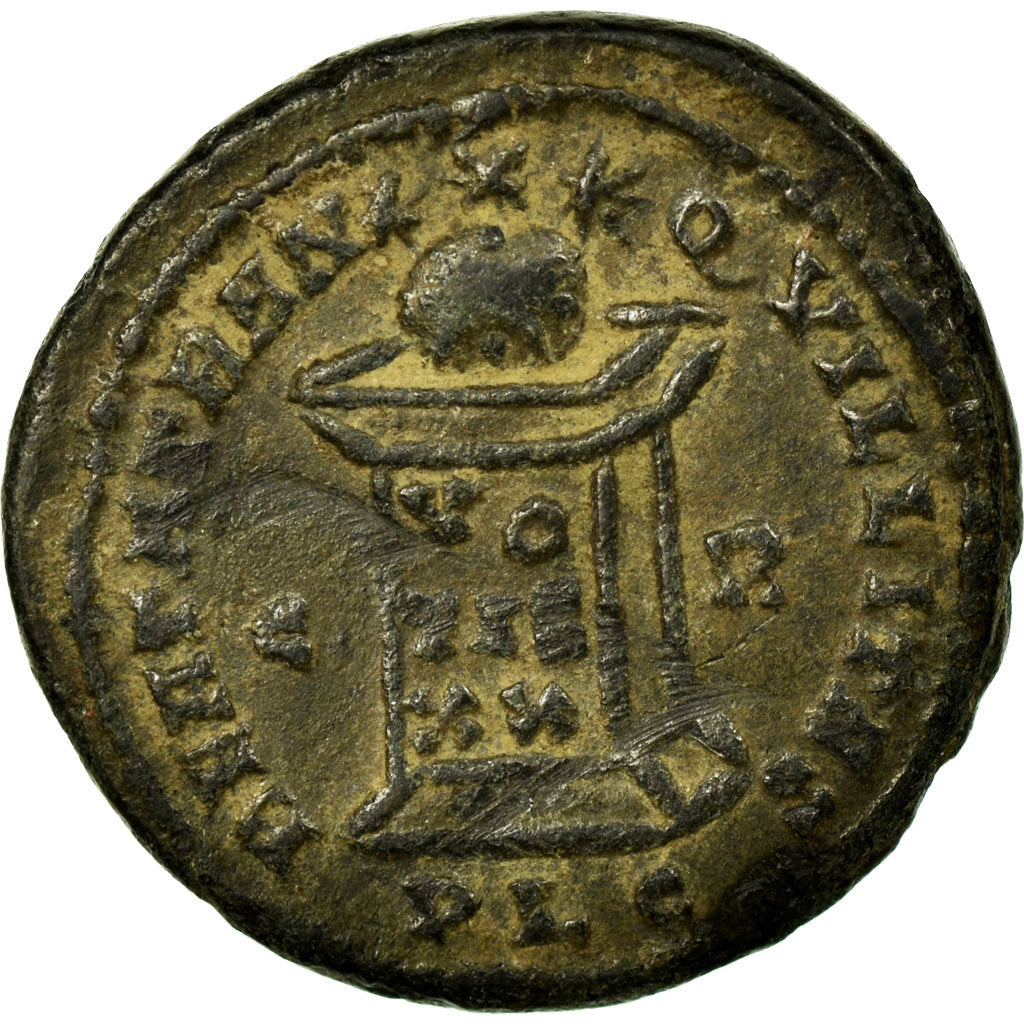 Coin, Crispus, Nummus, Lyons, AU(55-58), Copper, Cohen:5