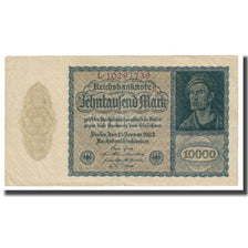 Banknote, Germany, 10,000 Mark, 1922, 1922-01-19, KM:70, EF(40-45)