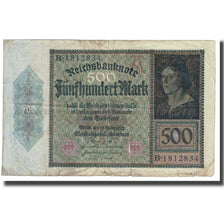 Billet, Allemagne, 500 Mark, 1922, 1922-03-27, KM:73, TB