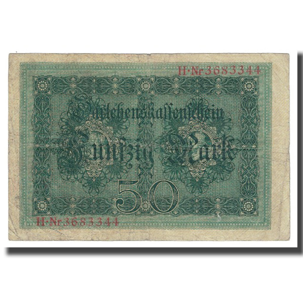 Banknote, Germany, 50 Mark, 1914, 1914-08-05, KM:49a, VF(20-25)