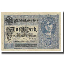 Banknote, Germany, 5 Mark, 1917, 1917-08-01, KM:56a, UNC(65-70)