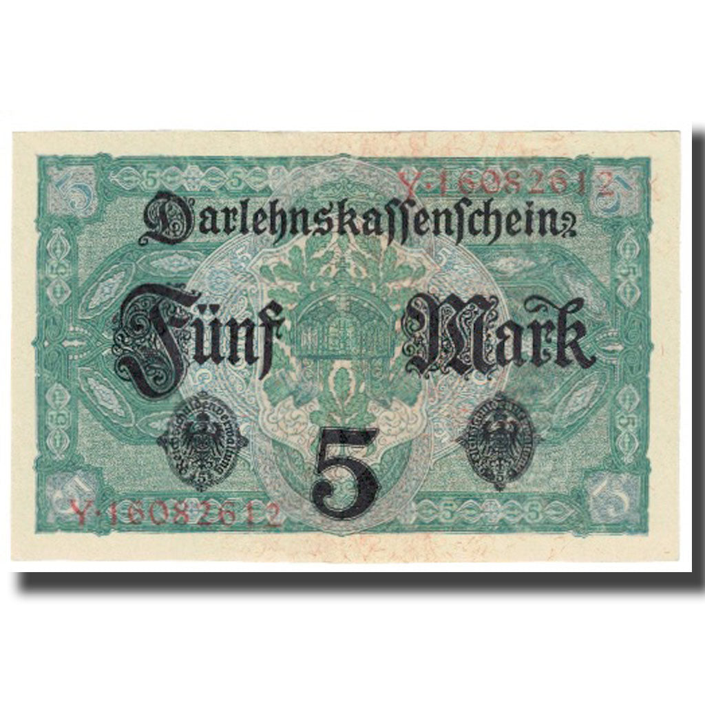 Banknot, Niemcy, 5 Mark, 1917, 1917-08-01, KM:56a, UNC(65-70)