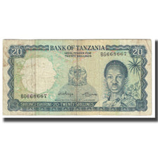 Banknote, Tanzania, 20 Shillings, KM:3a, VF(20-25)