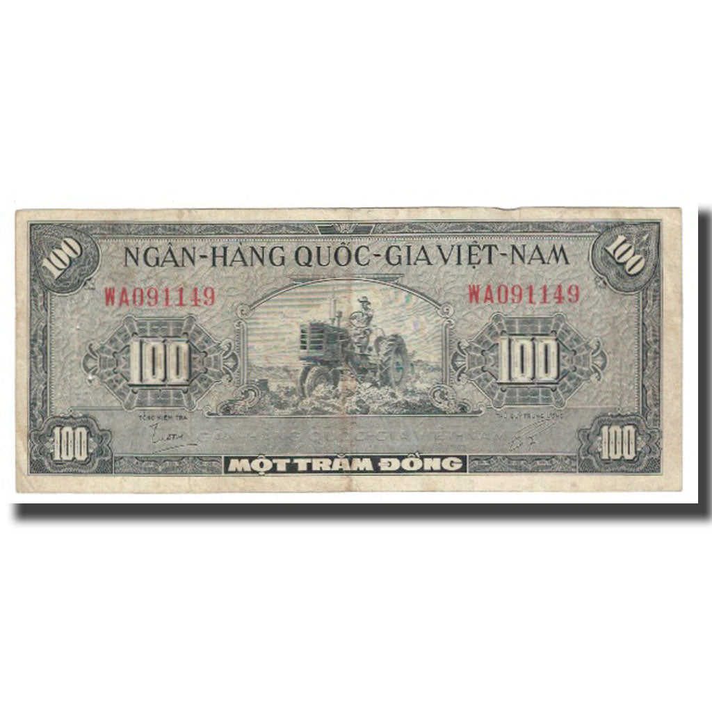 Banknot, Wietnam, 100 D<ox>ng, KM:8a, VF(20-25)