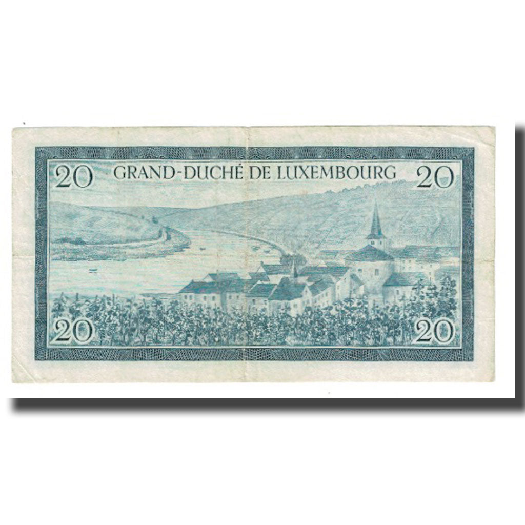 Banknot, Luksemburg, 20 Francs, KM:49a, VF(20-25)