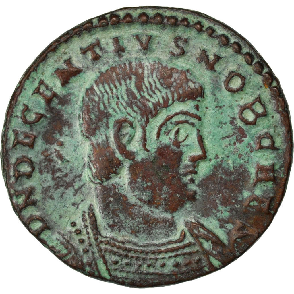 Decentius, Maiorina, Lyons, AU(50-53), Copper, Cohen #22, 3.70