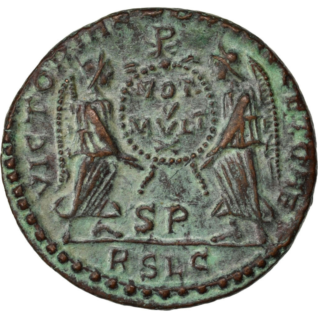 Decentius, Maiorina, Lyons, AU(50-53), Copper, Cohen #22, 3.70