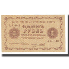 Nota, Rússia, 1 Ruble, 1918, KM:86a, UNC(63)