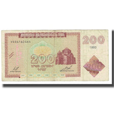 Banknot, Armenia, 200 Dram, 1993, KM:37b, VF(20-25)