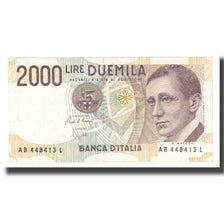 Banknot, Włochy, 2000 Lire, 1990, 1990-10-03, KM:115, UNC(65-70)