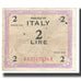 Billete, 2 Lire, 1943, Italia, KM:M11b, BC