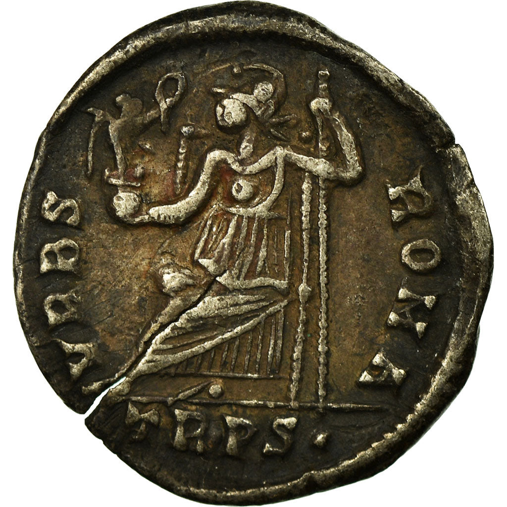 Coin, Valens, Siliqua, Trier, AU(55-58), Silver, Cohen:109