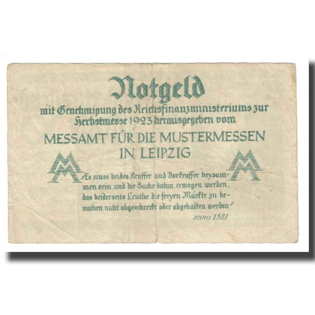 Banknote, Germany, 500000 Mark, 1923, MESSAMT FUR DIE MUSTERMESSEN IN LEIPZIG