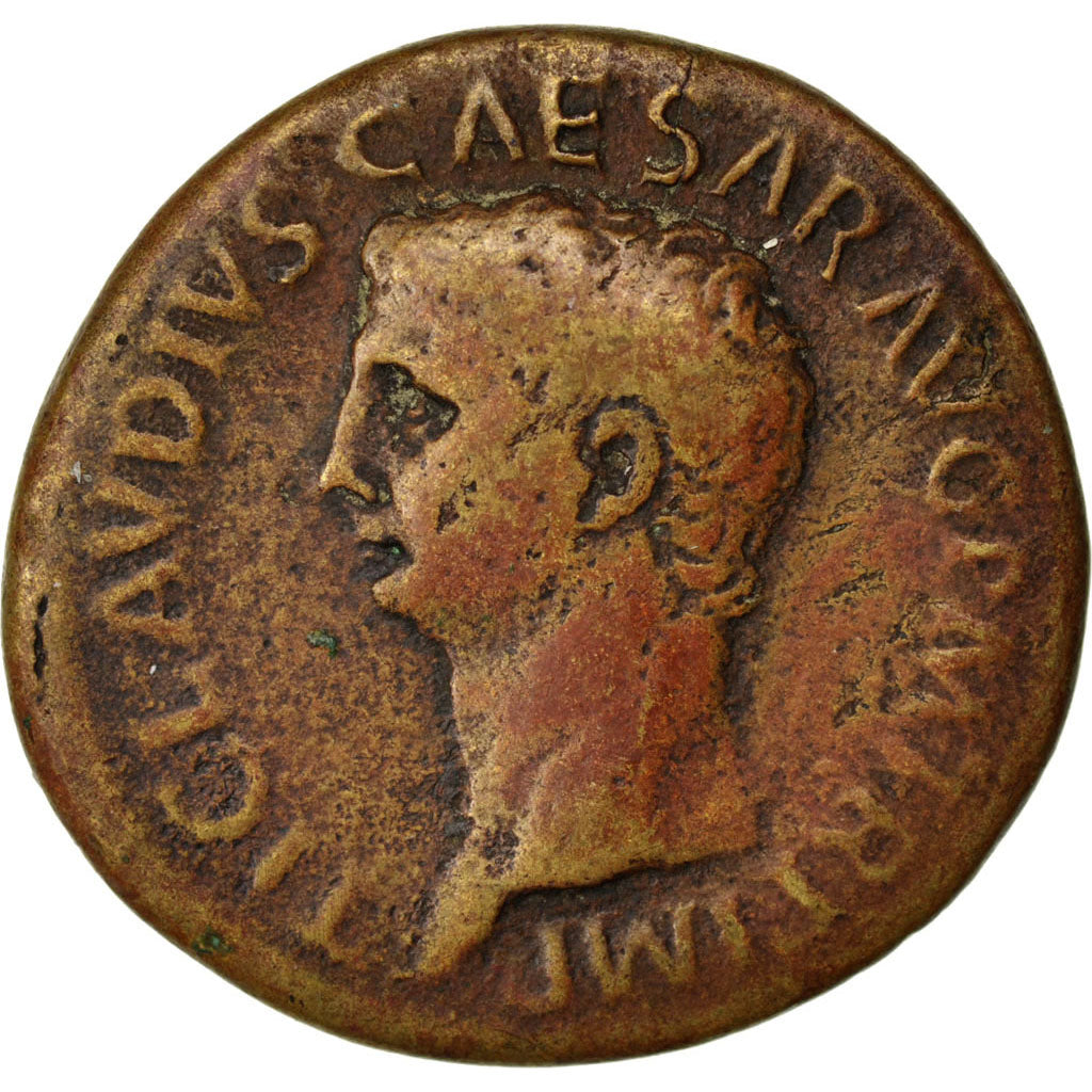 Claudius, Dupondius, Roma, VF(30-35), Copper, Cohen:1