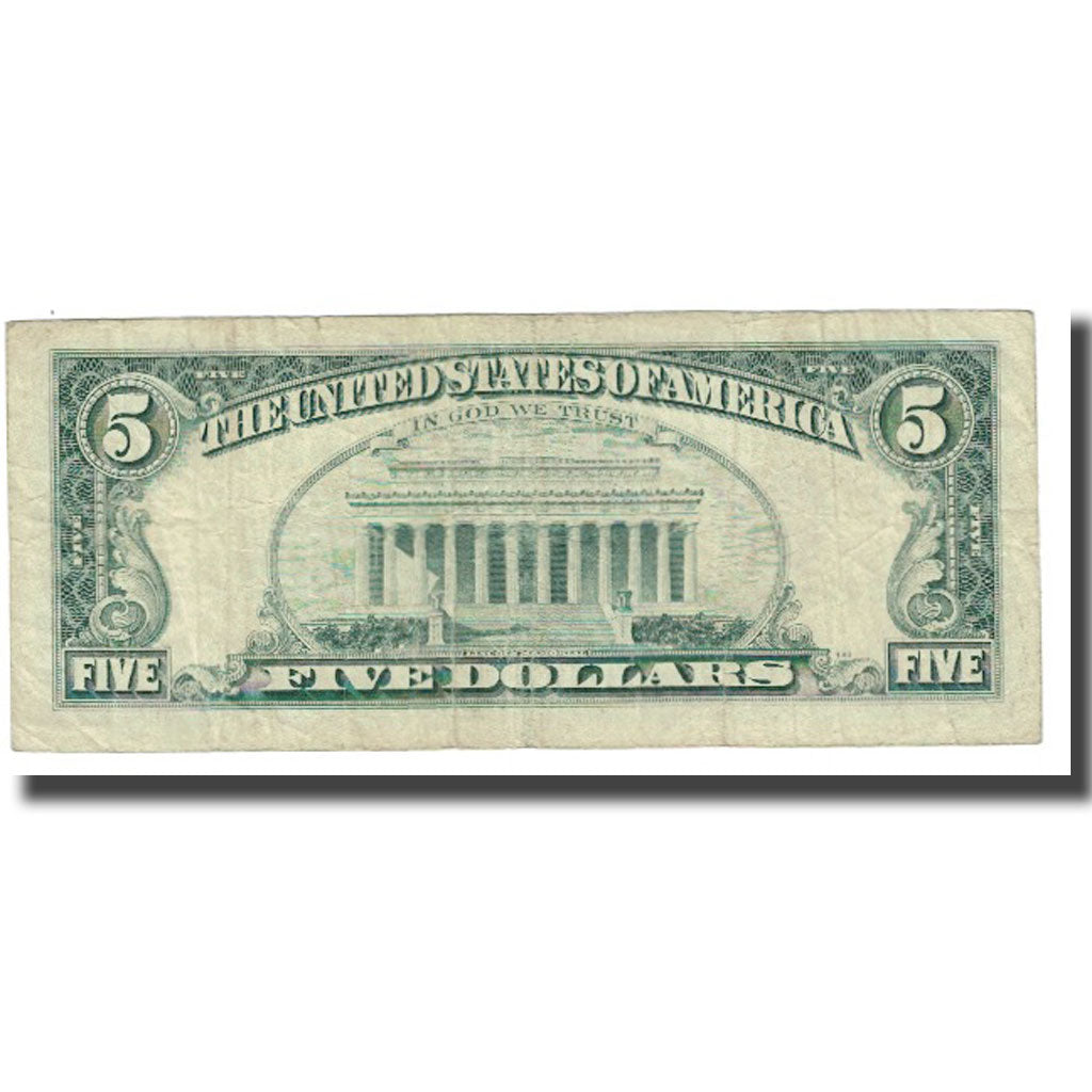 Banknot, USA, Five Dollars, 1988, VF(20-25)
