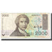 Banknote, Croatia, 2000 Dinara, 1992, 1992-01-15, KM:23a, VF(20-25)