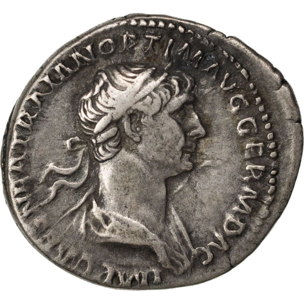 Trajan, Denarius, Roma, AU(55-58), Silver, Cohen #313, 3.30
