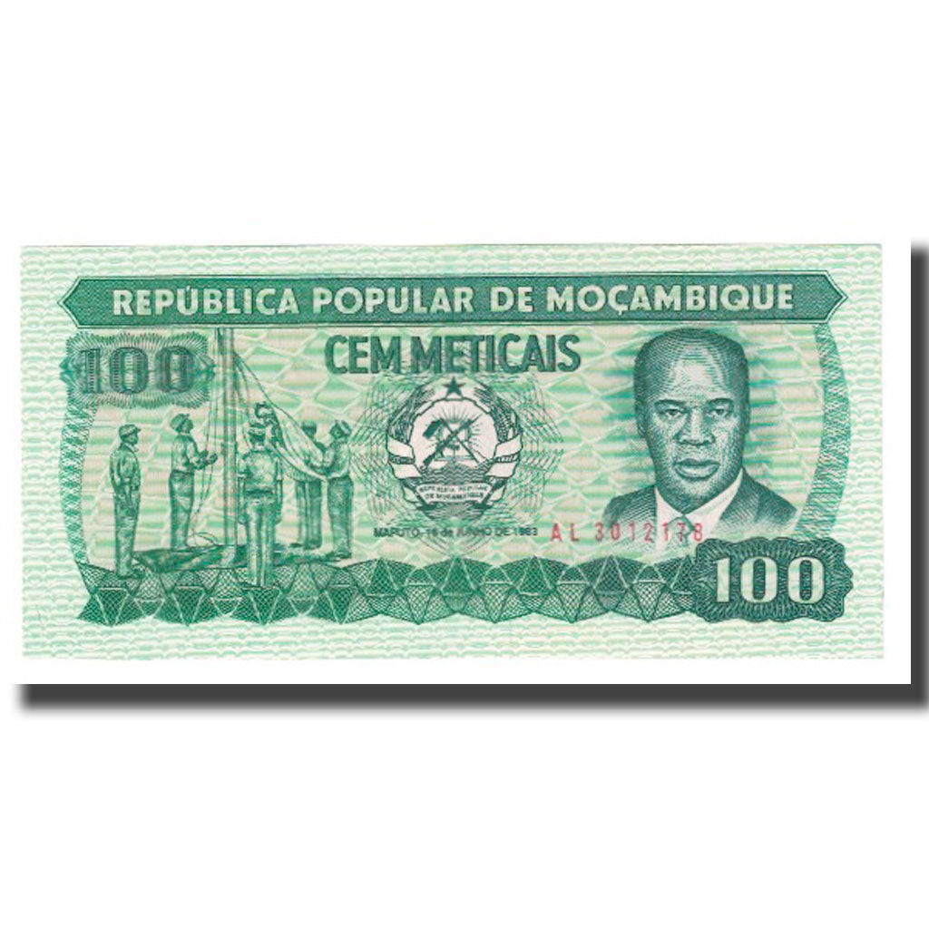 Banknote, Mozambique, 100 Meticais, 1983, 1983-06-16, KM:130b, UNC(65-70)