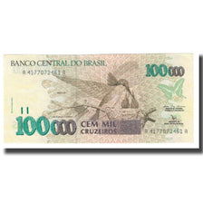 Banknote, Brazil, 100,000 Cruzeiros, KM:235d, UNC(63)