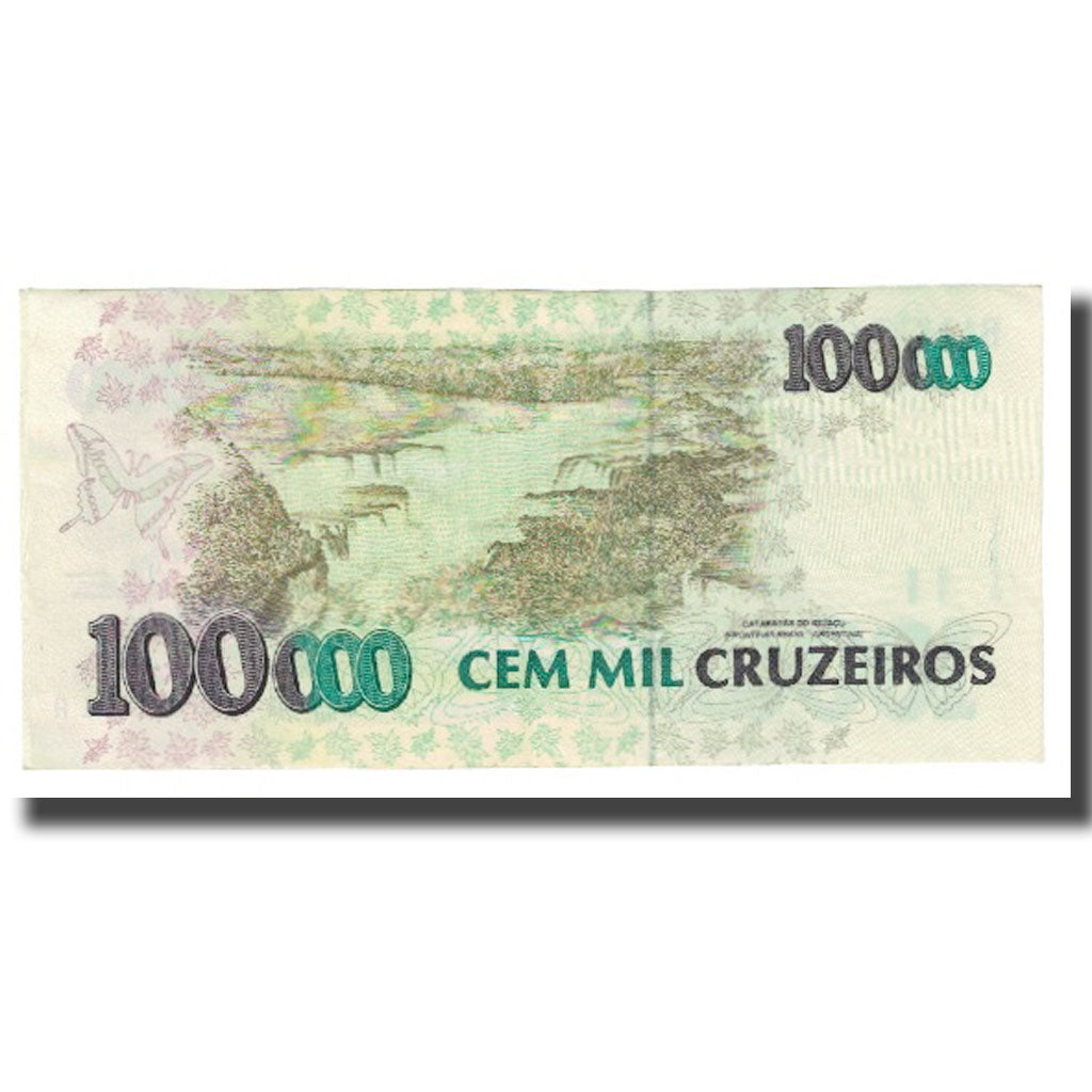 Banknote, Brazil, 100,000 Cruzeiros, KM:235d, UNC(63)