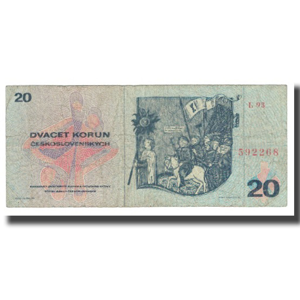 Banknot, Czechosłowacja, 20 Korun, 1970, KM:FX75, EF(40-45)